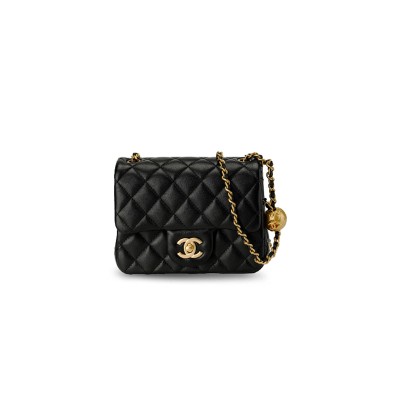 CHANEL LITTLE GOLD BALL SQUARE FLAP BAG AS1786 (17*13.5*8cm)